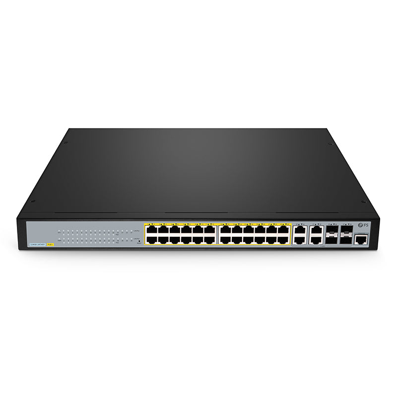 Huawei L2+ (static router), 24*10/100/1000BASE-T ports, 4*GE SFP ports, POE+(370W),