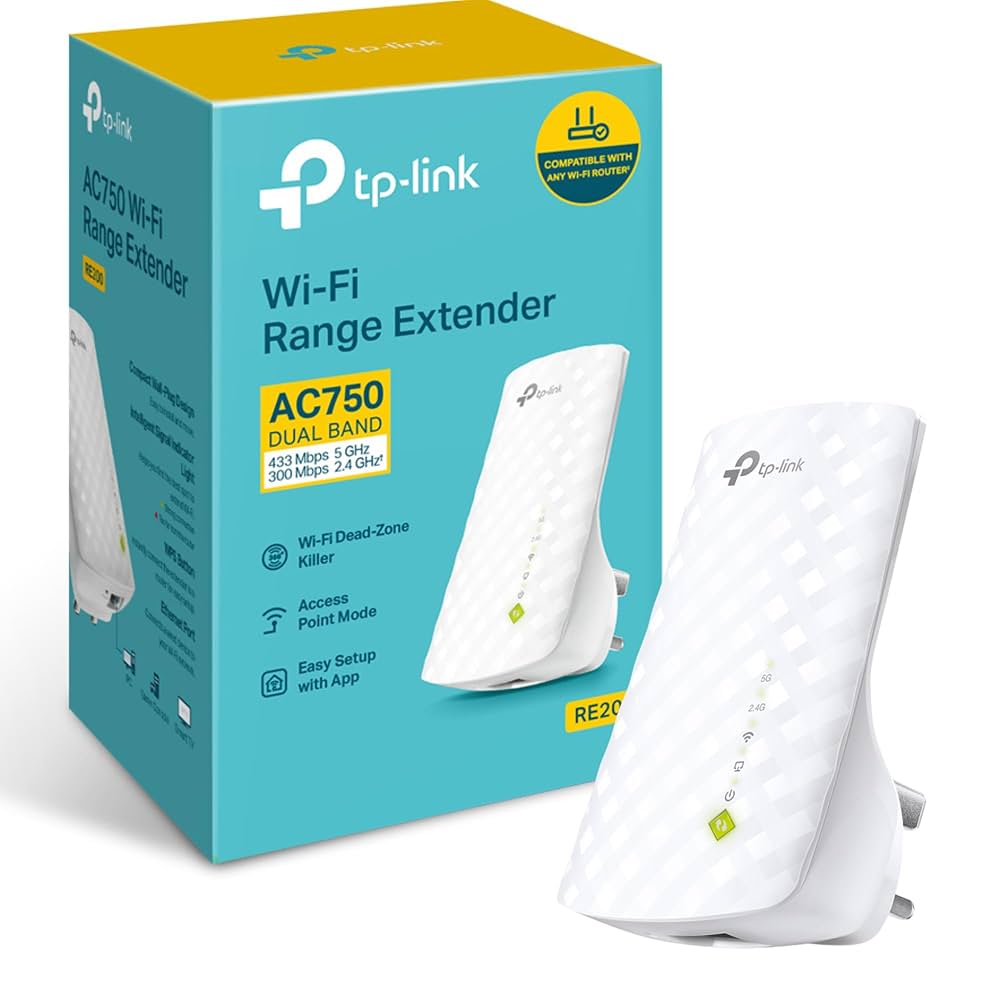 TP-Link AC750 Dual-Band Wi-Fi Extender with One Mesh, AP Mode & Ethernet Port