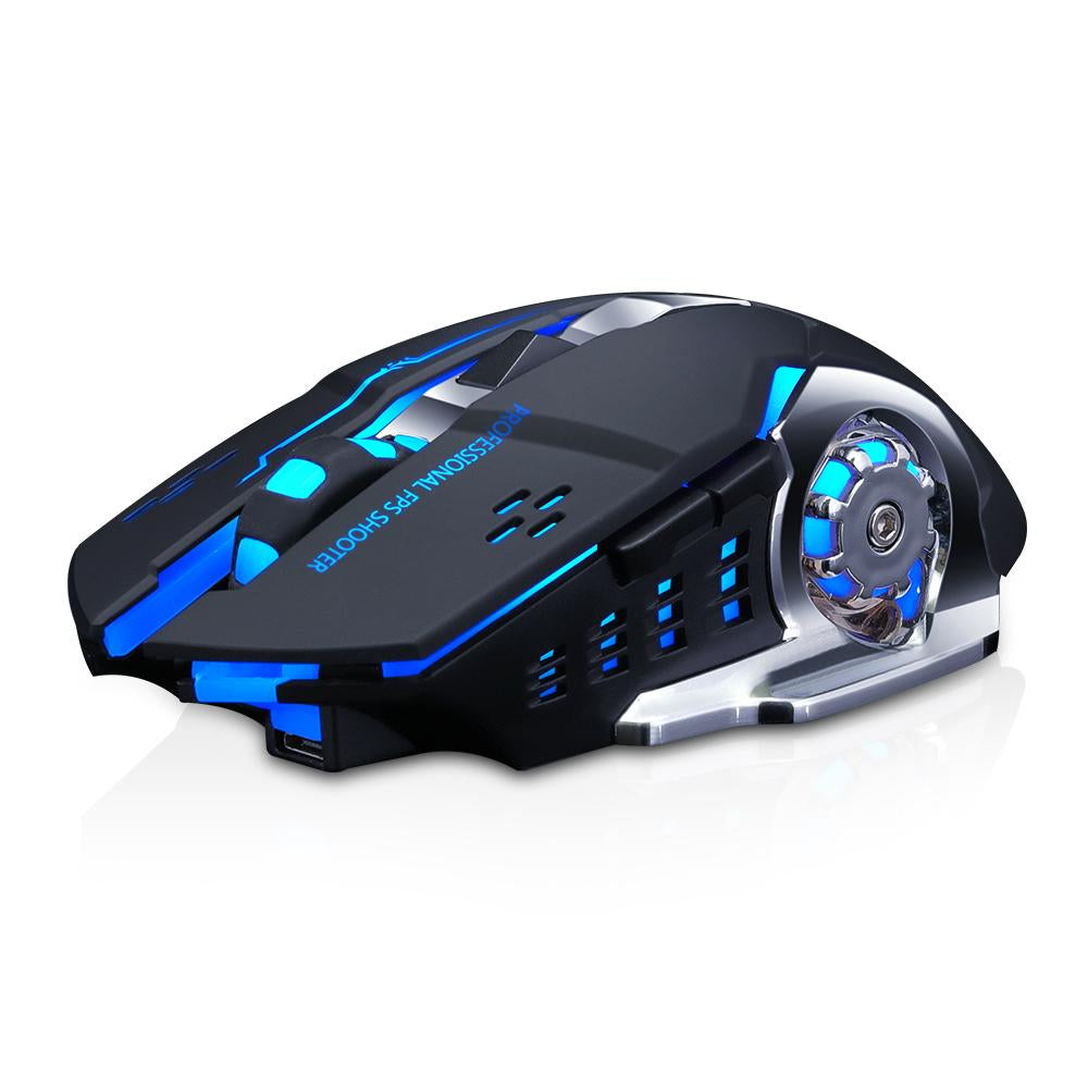 Rechargeable T-Wolf Mini Q13 Wireless Silent Backlit Bluetooth Gaming Mouse:
