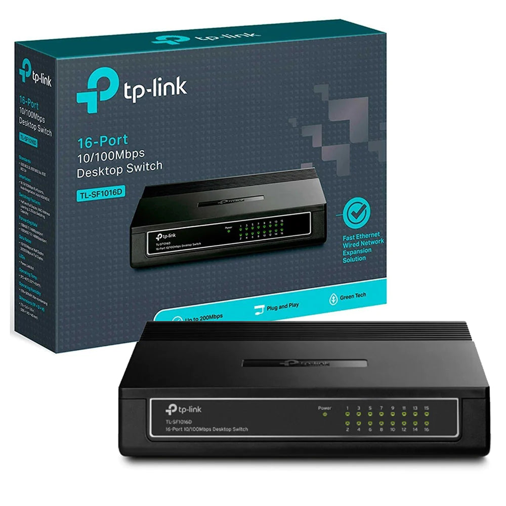 Tp-Link 16-Port 10/100Mbps Desktop Switch TL-SF1016D