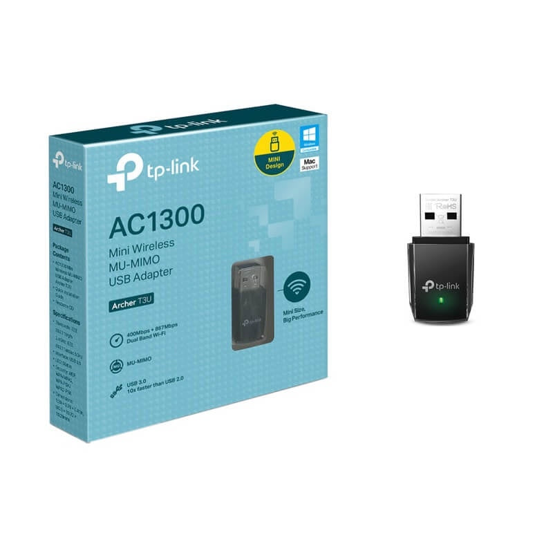 TP-Link AC1300 Mini Wireless MU-MIMO USB WiFi Adapter - ARCHER T3U