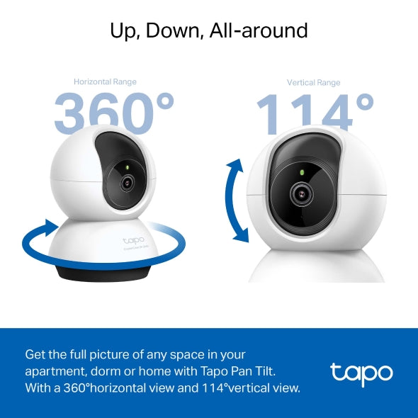 TP-Link Tapo C220 2K QHD 4MP Pan & Tilt AI Wi-Fi Security Camera