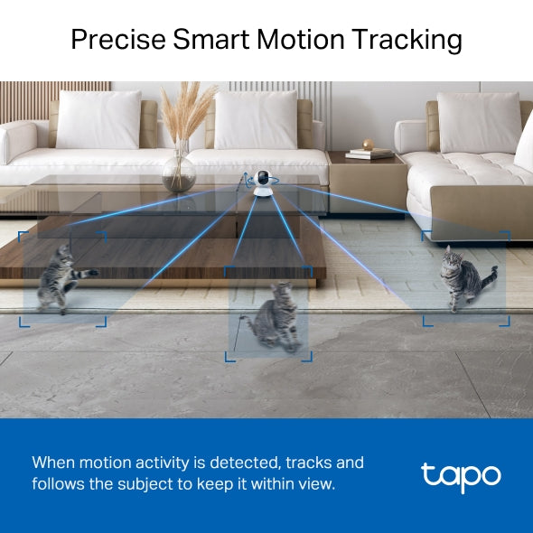 TP-Link Tapo C220 2K QHD 4MP Pan & Tilt AI Wi-Fi Security Camera
