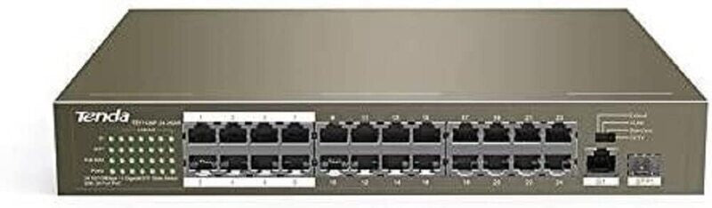 Tenda TEF1126P-24: 24-Port PoE Rackmount Switch with 250W