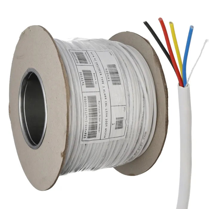 12 Core Alarm Cable White (100m Drum