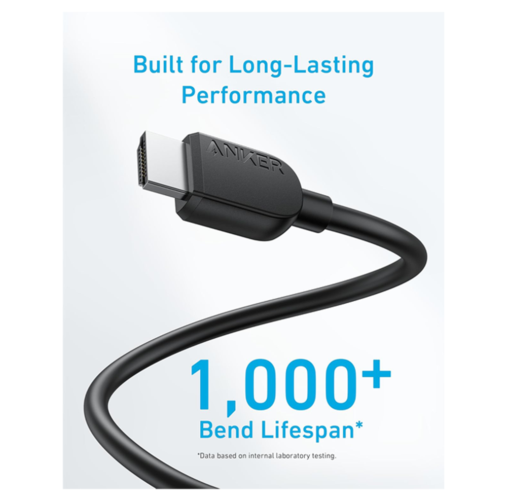 Anker Hdmi Cable (6 Ft, 8K)  Black