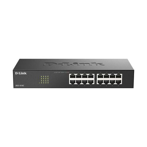 D-Link 16-port 10/100/1000Base-T Unmanaged Switch (DGS-1016C/B)