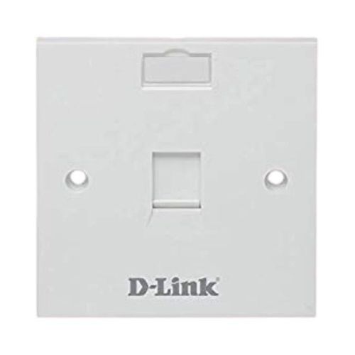 D-Link Single Faceplate withShutter & ID Plate (NFP-0WHI11)