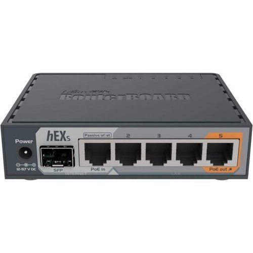 MikroTik RB760iGS hEX S 5-Port Gigabit Ethernet Router with SFP Port
