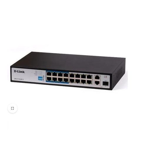 D-Link16-port Fast Ethernet Unmanaged Long Range 250m PoE+ Surveillance Switch ( DES-F1016P-E )