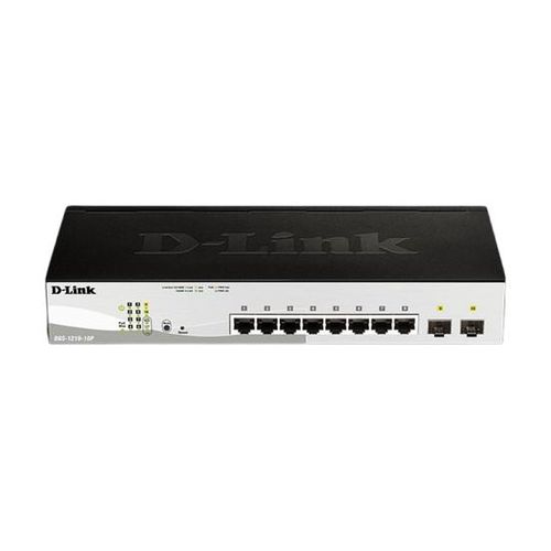 D-Link 8-ports 10/100/1000Base-T PoE + 2 SFP ports Smart Switch (DGS-1210-10P)