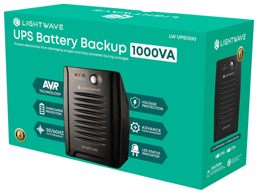 LightWave UPS 1000KVA Power Backup With Overload Protection