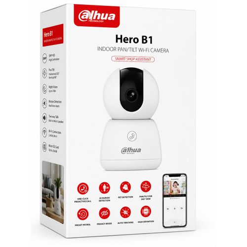 Dahua H3B 3MP Indoor Fixed-Focal Wi-Fi Pan & Tilt Network Camera