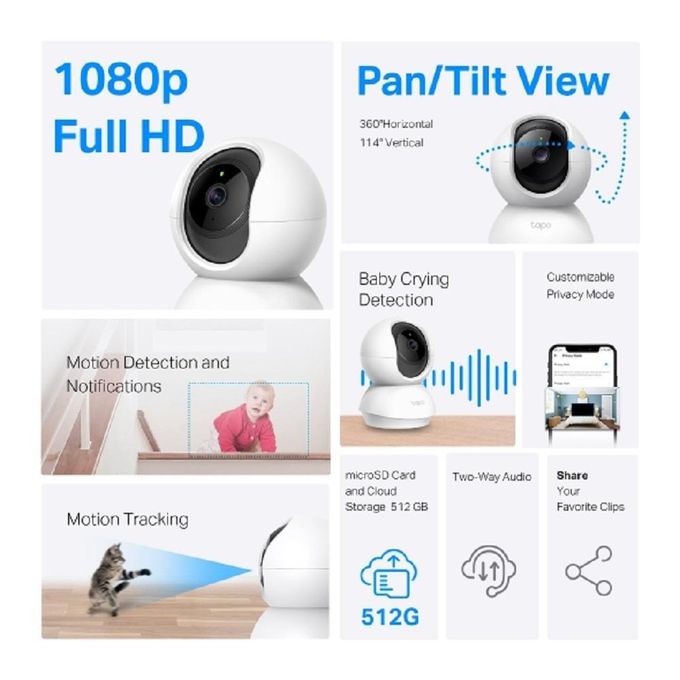 TP-Link Tapo C200 – Pan/Tilt Home Security Wi-Fi Camera