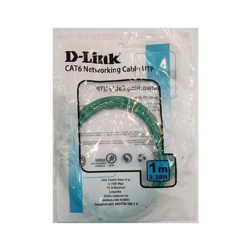 D-Link 1M CAT6 UTP Patch Cord - Green