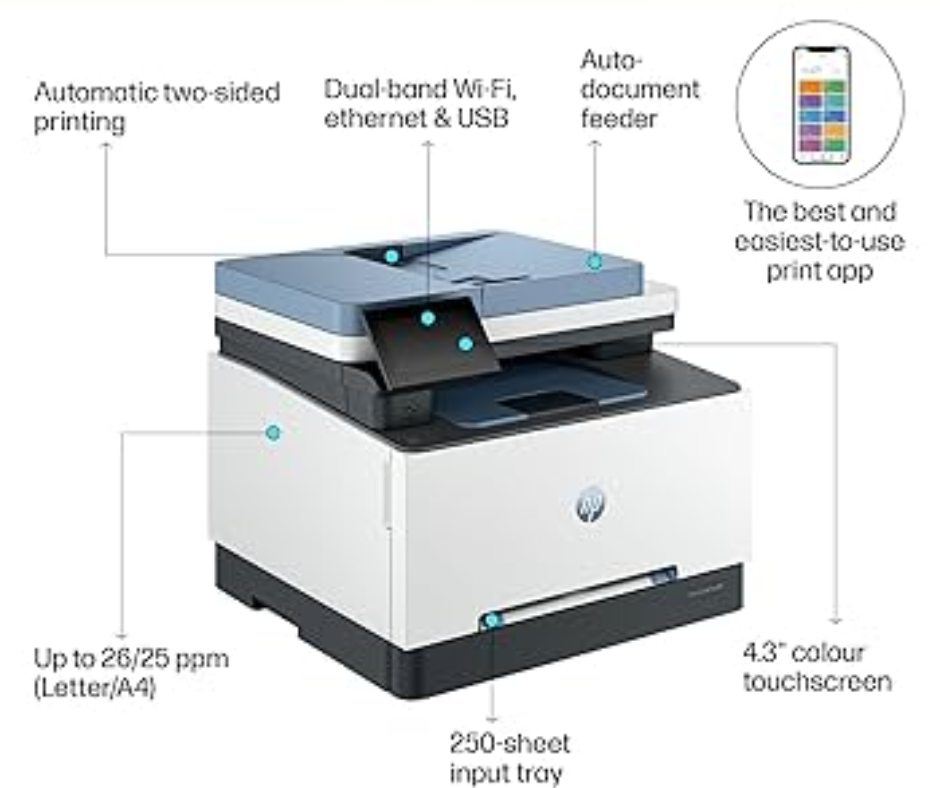 HP Color LaserJet Pro MFP 3303fdw 4-in-1 Wireless Printer