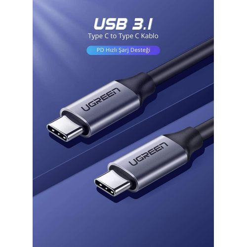 UGREEN USB 3.1 Type-C to Type-C Male 1.5m Data and Charging Cable