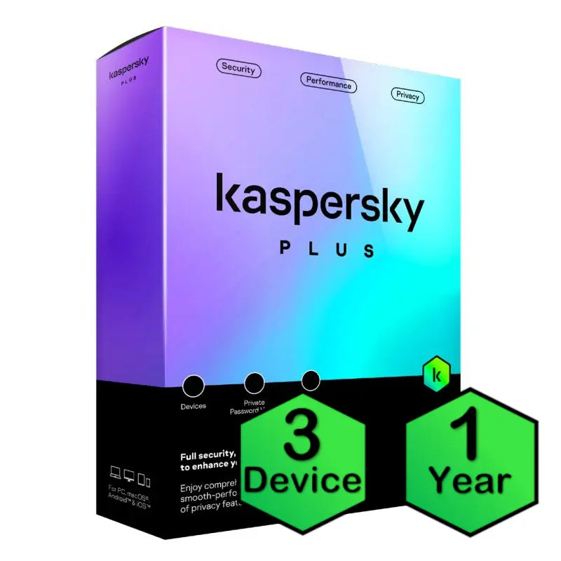 Kaspersky Plus Internet Security 3 Devices.