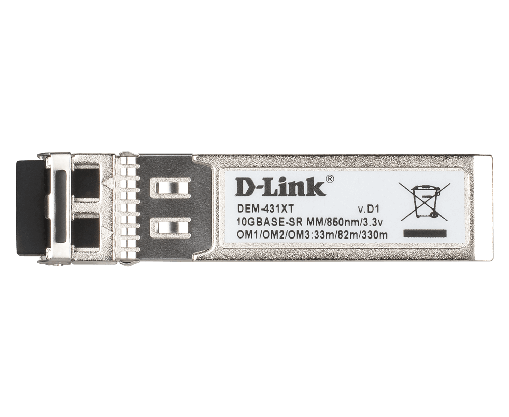 D-Link DEM-431XT-DD 10G SFP+ Multimode Transceiver 850nm, LC, 300m/400m Range