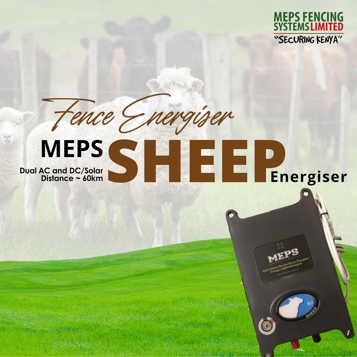 MEPS Sheep Electric Fence Energizer