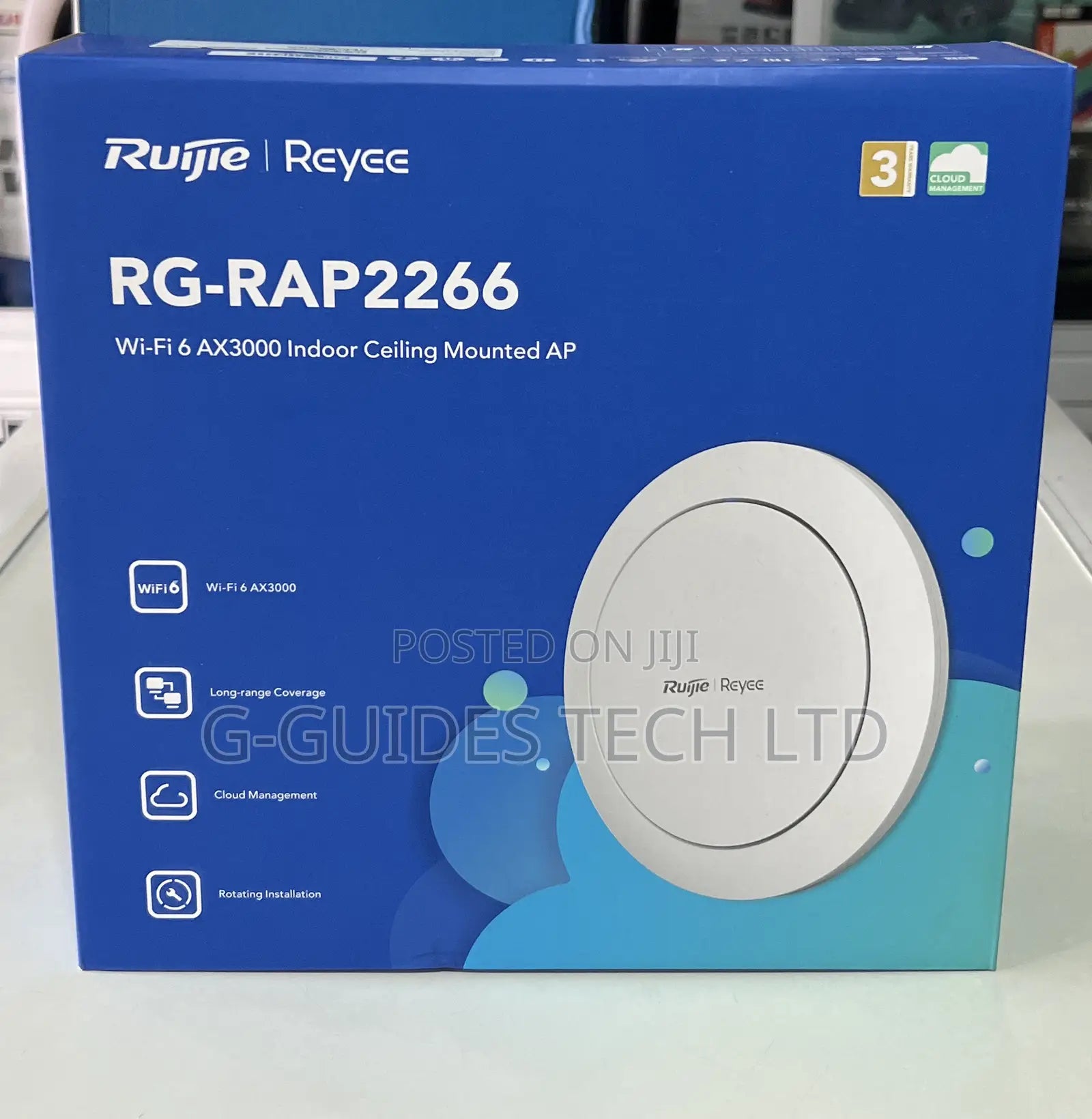 Ruijie Reyee RG-RAP2266 Wi-Fi 6 AX3000 Indoor Ceiling-Mounted Access Point
