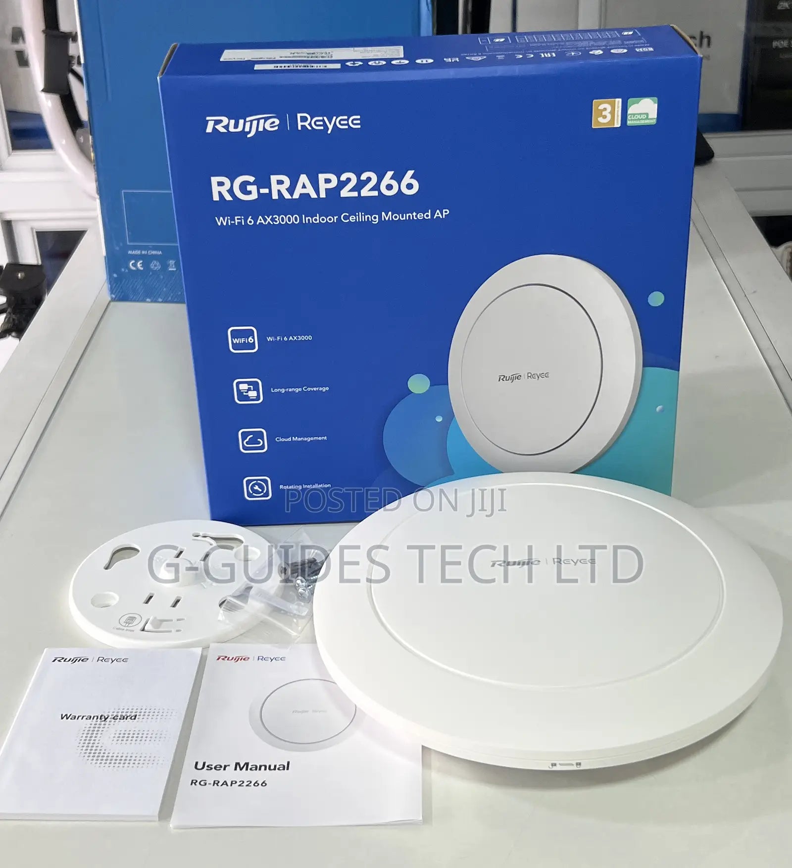 Ruijie Reyee RG-RAP2266 Wi-Fi 6 AX3000 Indoor Ceiling-Mounted Access Point