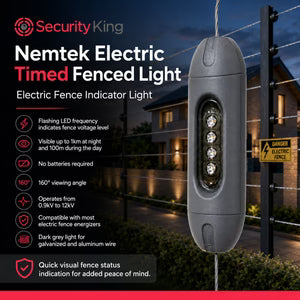 Nemtek Galvanised Fence Light