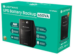 LightWave UPS 650VA Power Backup With Overload Protection