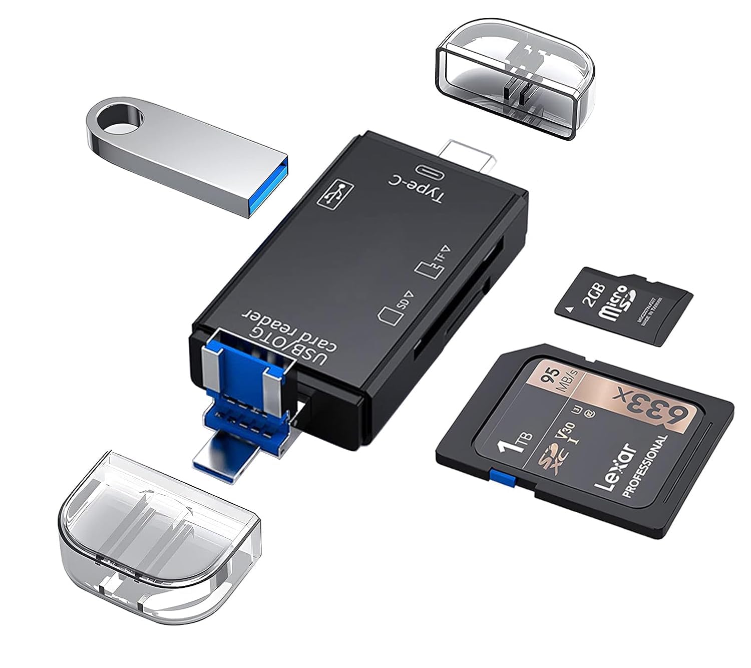6 in 1 OTG Card Reader