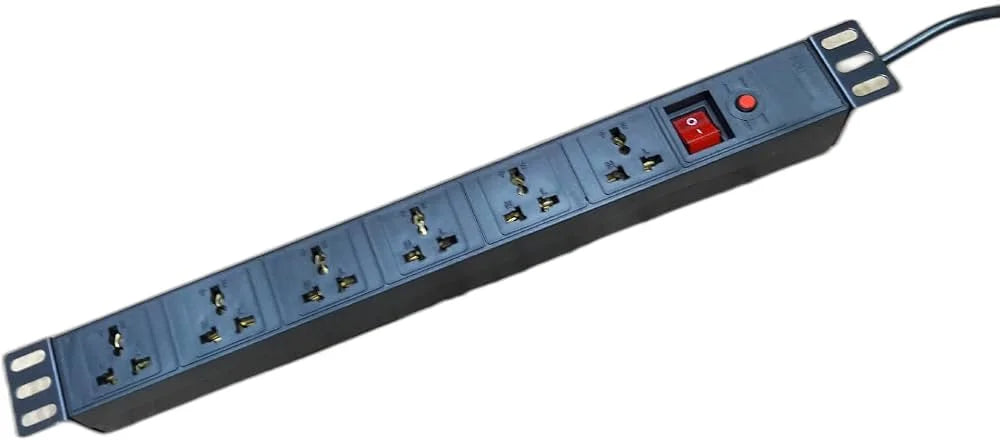 6-Way UK PDU with Surge & Overload Protection