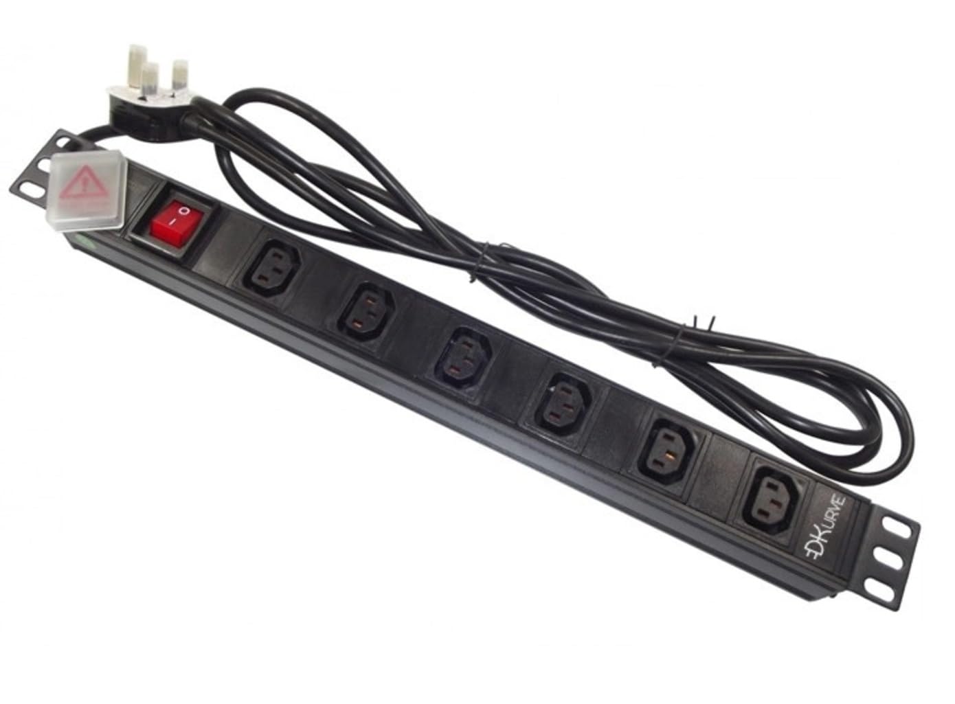 6-Way C13 UK PDU Rack-Mount Power Strip