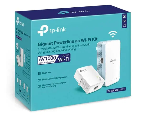TP-Link TL-WPA7517 KIT Extend Wi-Fi with Powerline + AC750 Dual-Band