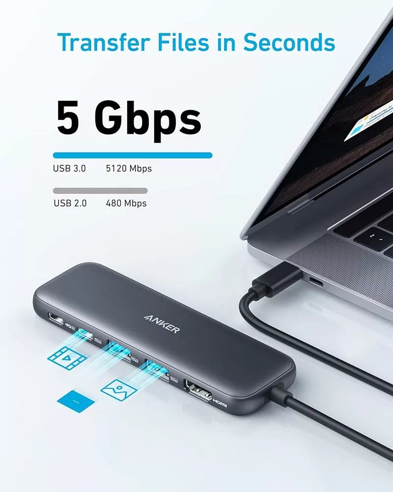 Anker 332 Usb-C Hub (5-In-1) Black