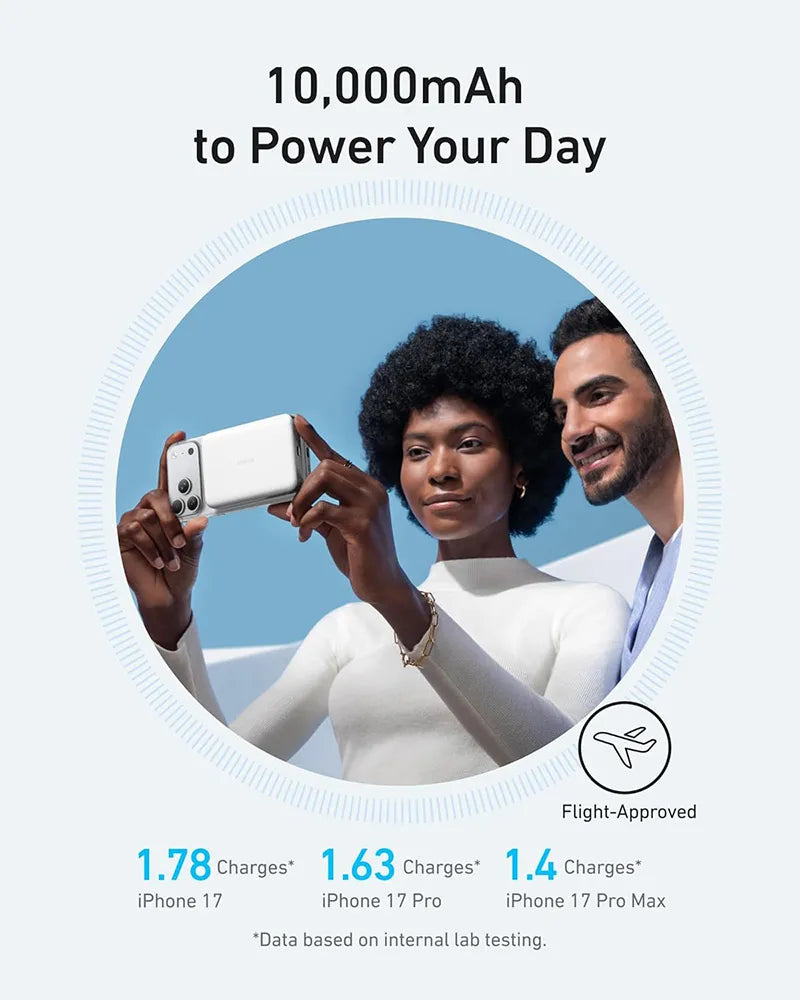 Anker Maggo Power Bank (10K, Magnetic Wireless) White
