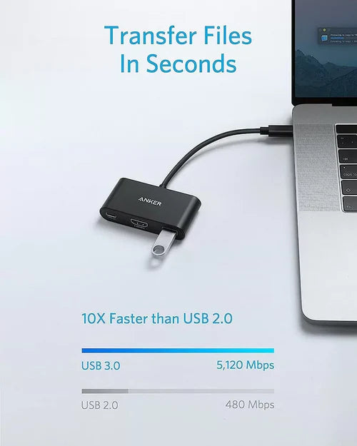 Anker Powerexpand 3-In-1 Usb-C Pd Hub Gray