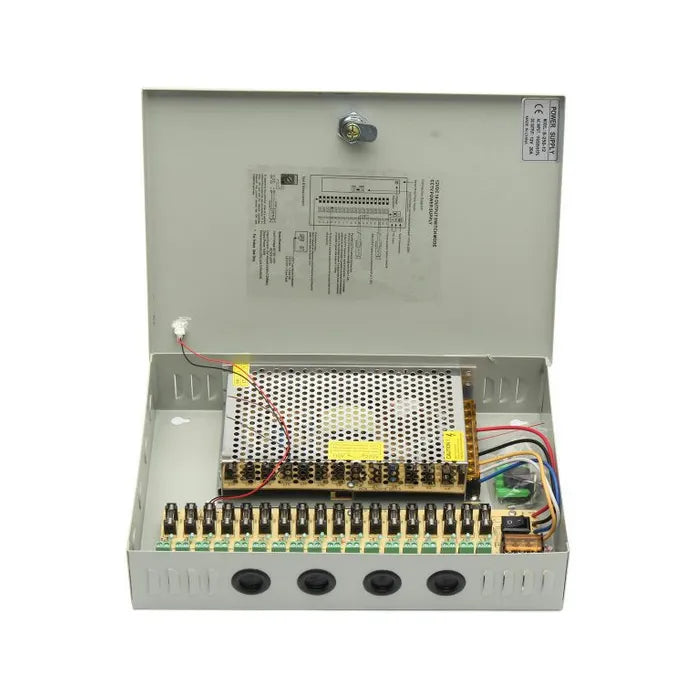CCTV 12V 20A Closed Power Supply Adapter for Security Camera Systems