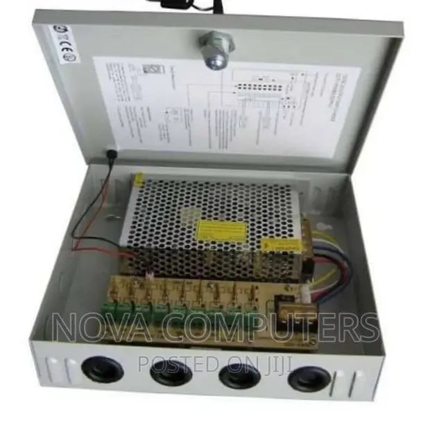 CCTV 12V 20A Closed Power Supply Adapter for Security Camera Systems