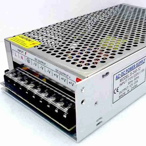 CCTV 12V 10A Open Frame Power Supply for Security Camera Systems