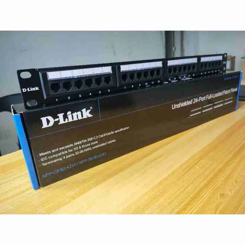 D-Link Cat6 24-Port Patch Panel (NPP-C61BLK241 )