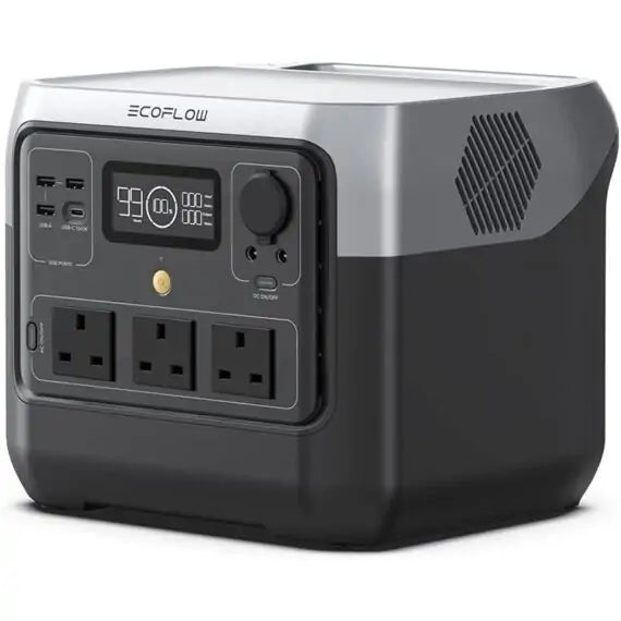EcoFlow RIVER 2 Pro Portable Power Station ZMR620-B-UK - 768Wh LiFePO4 Battery, 800W Solar Generator with Fast Charging