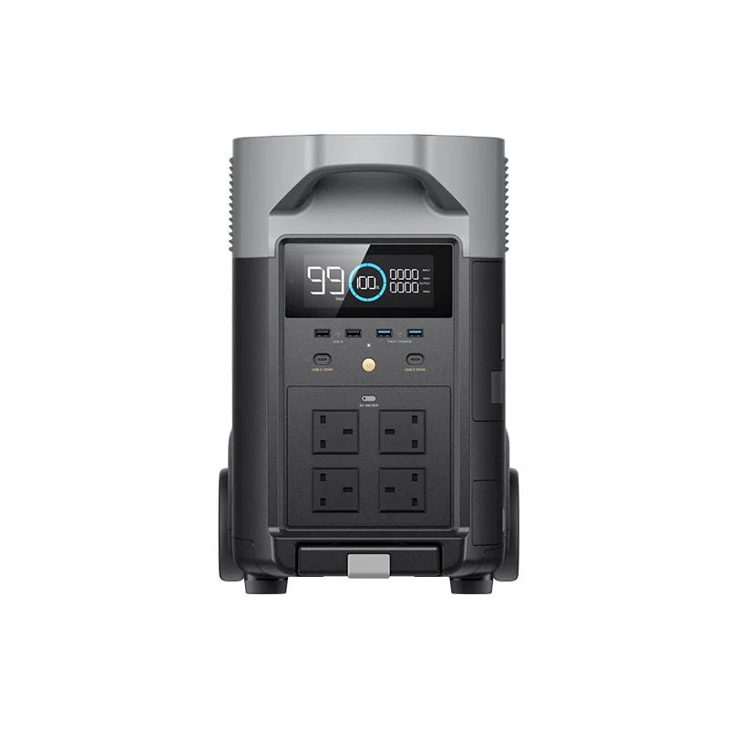 EcoFlow DELTA Pro Portable Power Station DELTAPRO-UK-C20 - 3600Wh LiFePO4 Battery, 3600W Solar Generator with Fast Charging