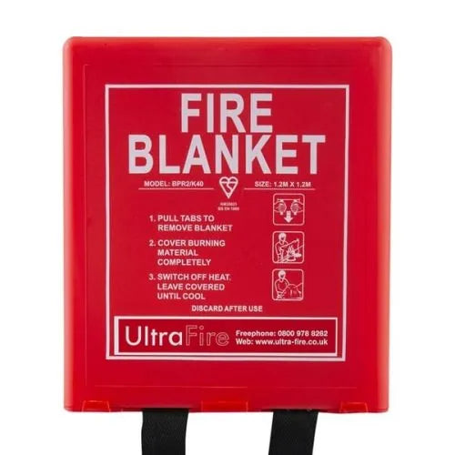 Fire Blanket 1.2m × 1.2m in PVC Package