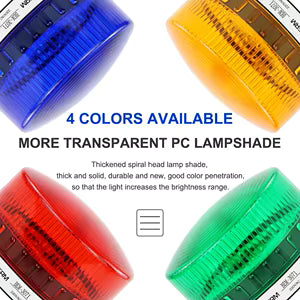 12V DC LED Strobe Light for Security & Alarm Systems (Multiple Colors)