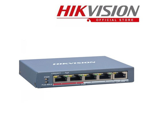 Hikvision DS-3E1105P-EI/M(O-STD) 4-Port Fast Ethernet Smart Managed PoE Switch