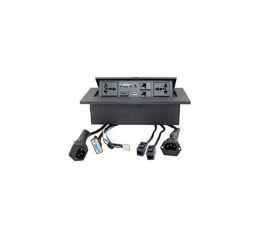 Table Top Metal Pop-Up Power Socket Box
