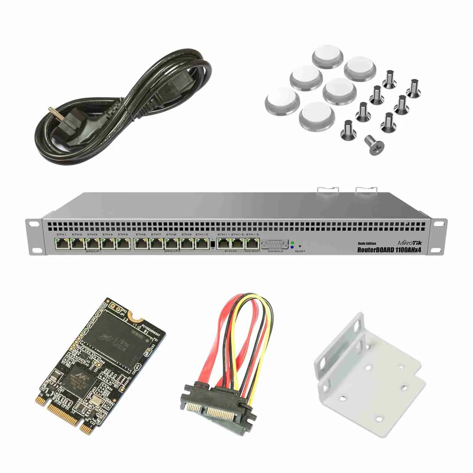 MikroTik RB1100AHx4 Dude Edition (RB1100Dx4) 13-Port Gigabit Rackmount Router