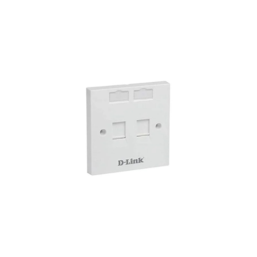 D-Link Dual Faceplate withShutter & ID Plate (NFP-0WHI21 )