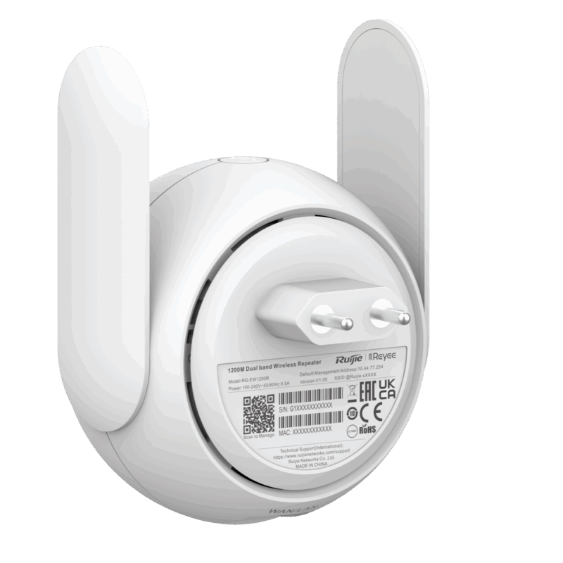 Ruijie RG-EW1200R AC1200 Dual-Band Mesh Wi-Fi Extender