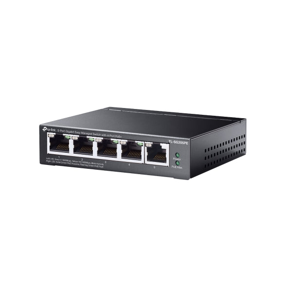 TP-Link Omada ES205GP 5-Port Gigabit Easy Managed Switch with 4-Port PoE+