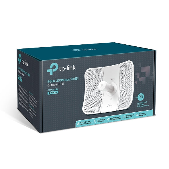 TP-Link CPE610 5GHz 300Mbps 23dBi Outdoor Wireless CPE